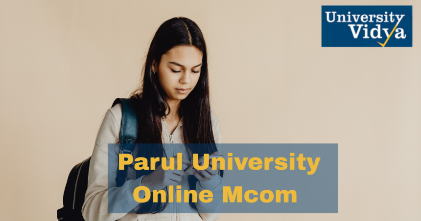 Parul University Online Mcom
